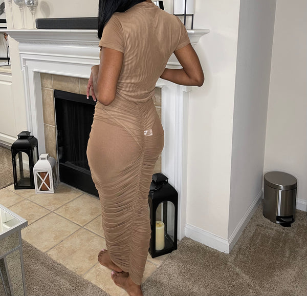 Two piece nude set